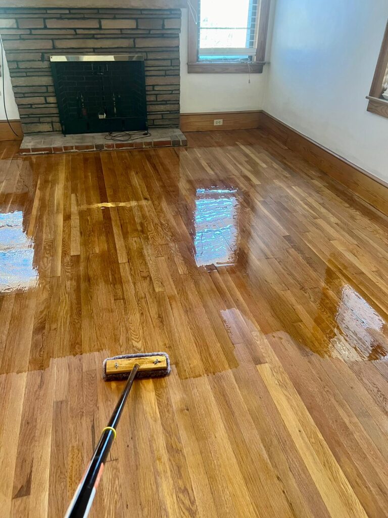 Floor refinished